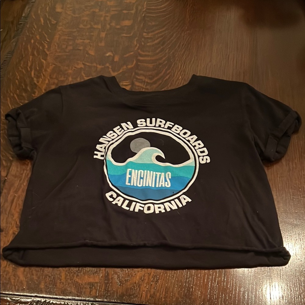 Hansen Sufboards Cropped Grafic Tee